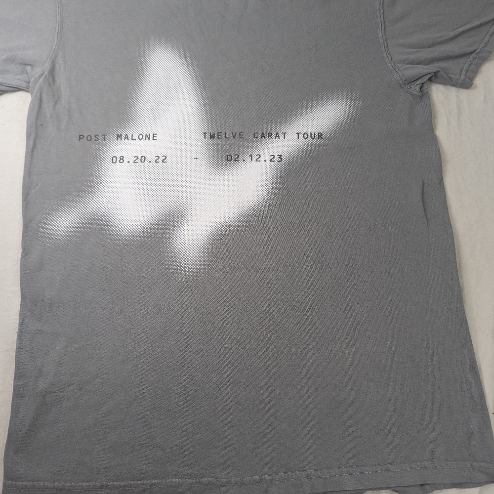 Post Malone Twelve Carat Tour 8.20.22 - 2.12.23 Concert Tee Small